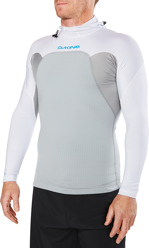 DAKINE STORM SNUG FIT HOODED L S WHITE
