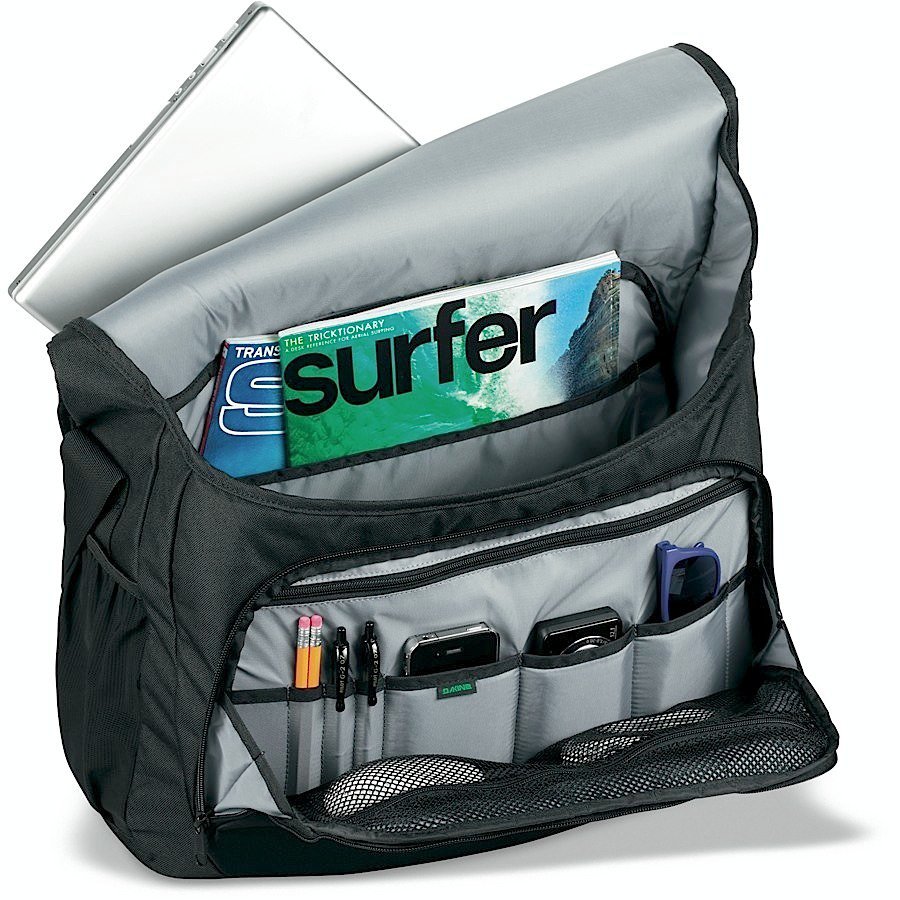 Купить сумка через плечо DAKINE MESSENGER 15L BLACK STRIPES со скидкой ...