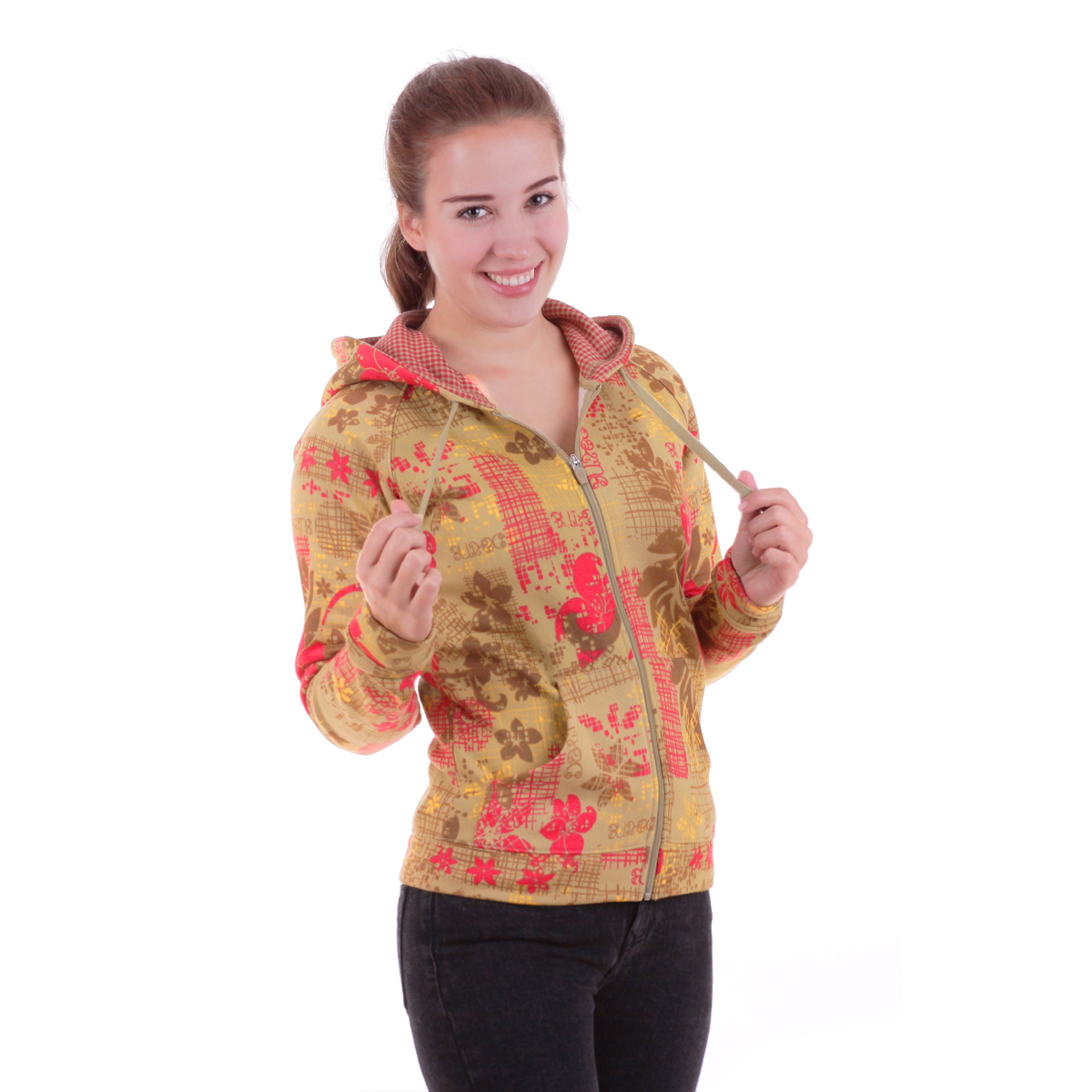 DAKINE Floral Print Zip Hoodie Grls NUDE Dakine.ru